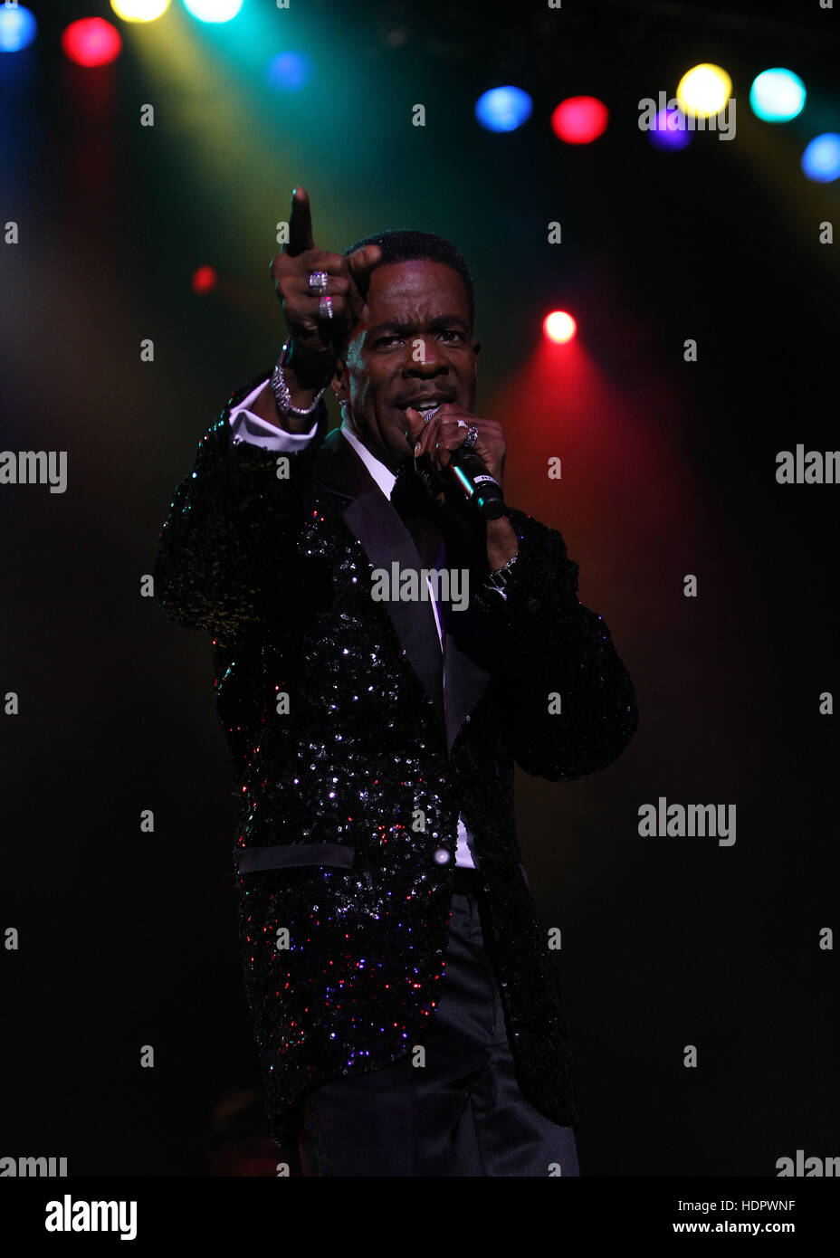 The Four Tops and Temptations perform on stage at the O2 Arena  Featuring: four tops, harold bonhart Where: London, United Kingdom When: 27 Oct 2016 Stock Photo