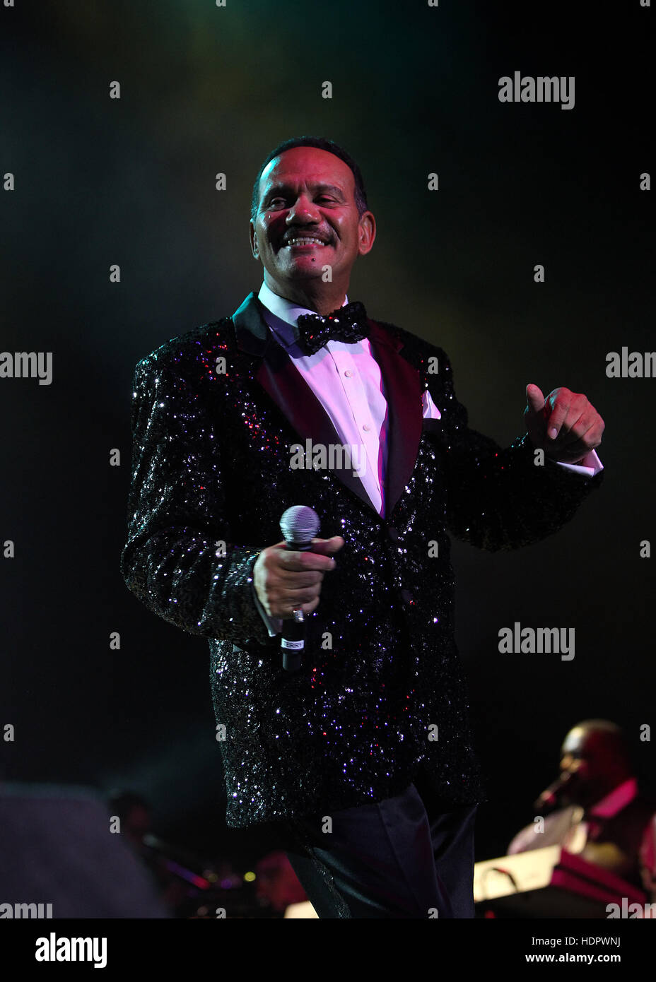 The Four Tops and Temptations perform on stage at the O2 Arena  Featuring: four tops, ronnie mcneir Where: London, United Kingdom When: 27 Oct 2016 Stock Photo