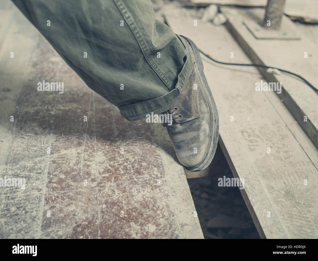 Person Tripping Over Shoelace