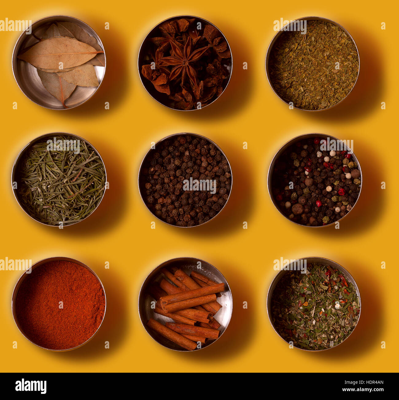 Bright set of spices Stock Photo - Alamy