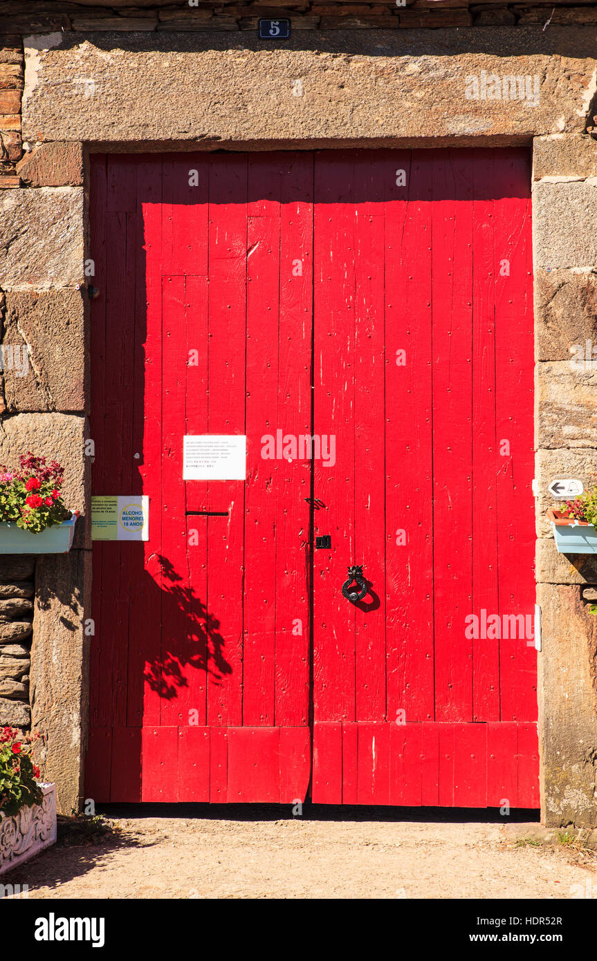 View of old door of a rural house Stock Photo - Alamy