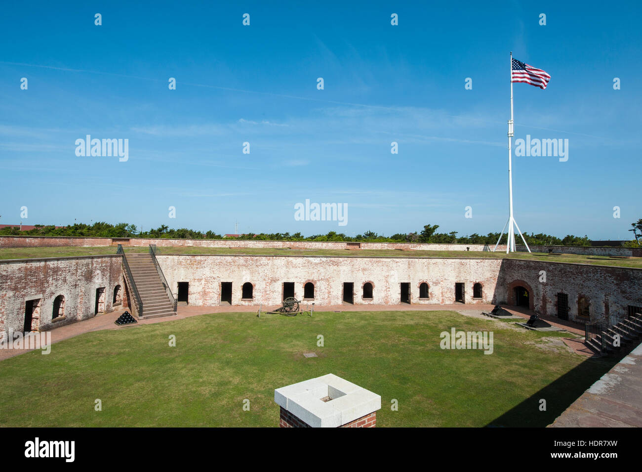 Fort Macon State Park, Atlantic Beach, North Carolina, USA. Stock Photo