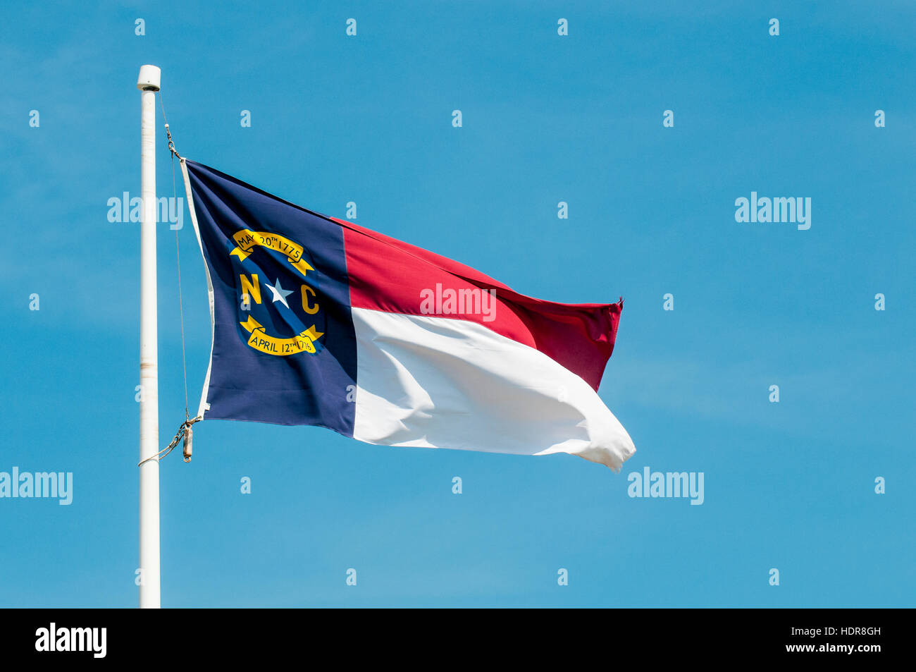 North Carolina flag at Fort Macon State Park, Atlantic Beach, North