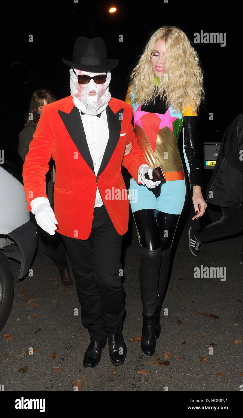 Celebrities attend the annual Halloween party held at the home of
