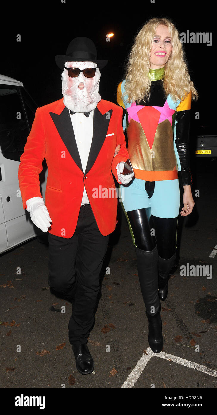 Celebrities attend the annual Halloween party held at the home of