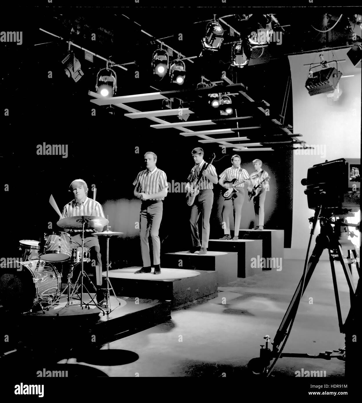 BEACH BOYS US group on an CBS TV show about 1964 Stock Photo
