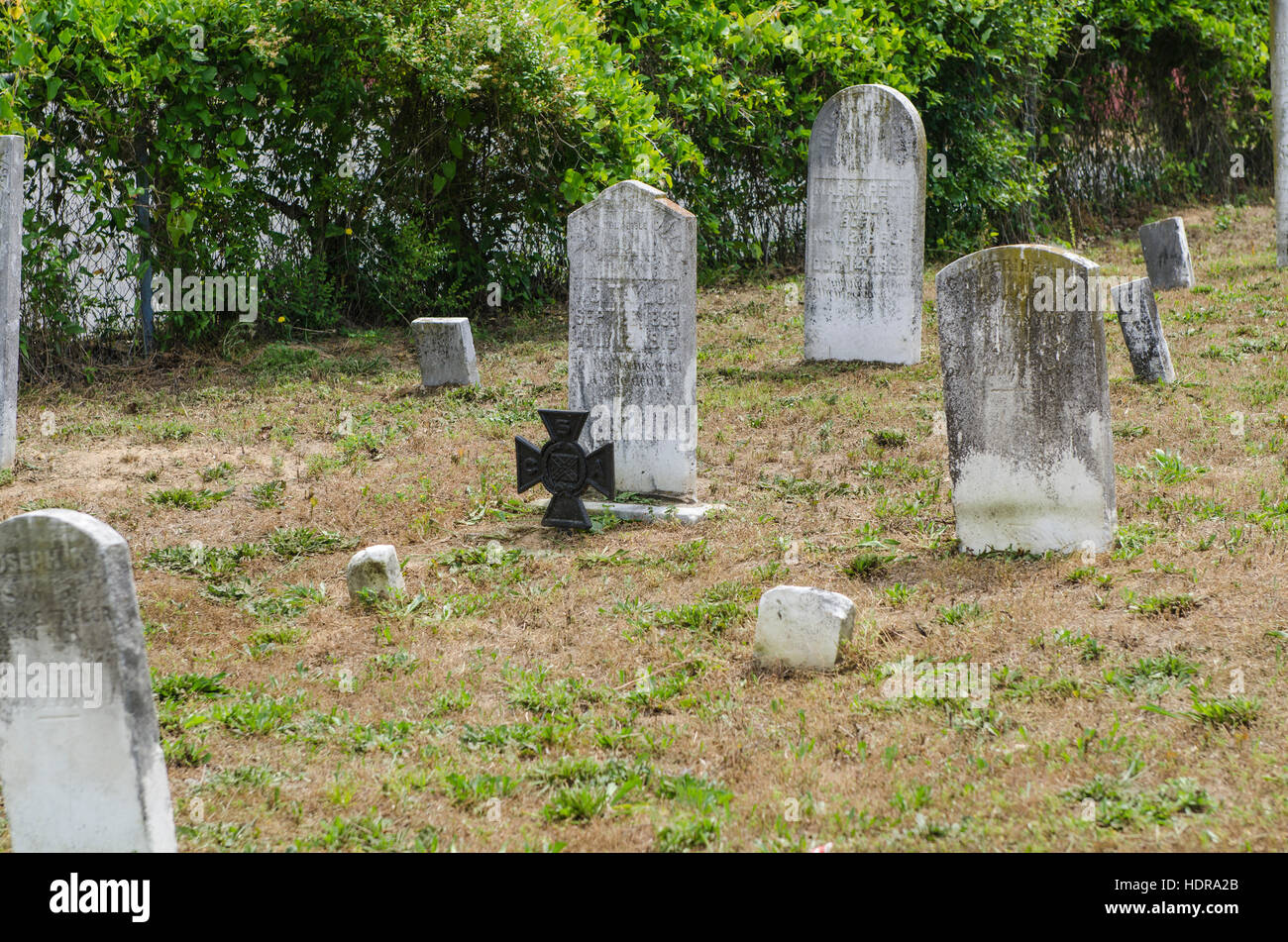 Cemetery at Kinston Battlefield Park North Carolina, USA Stock Photo