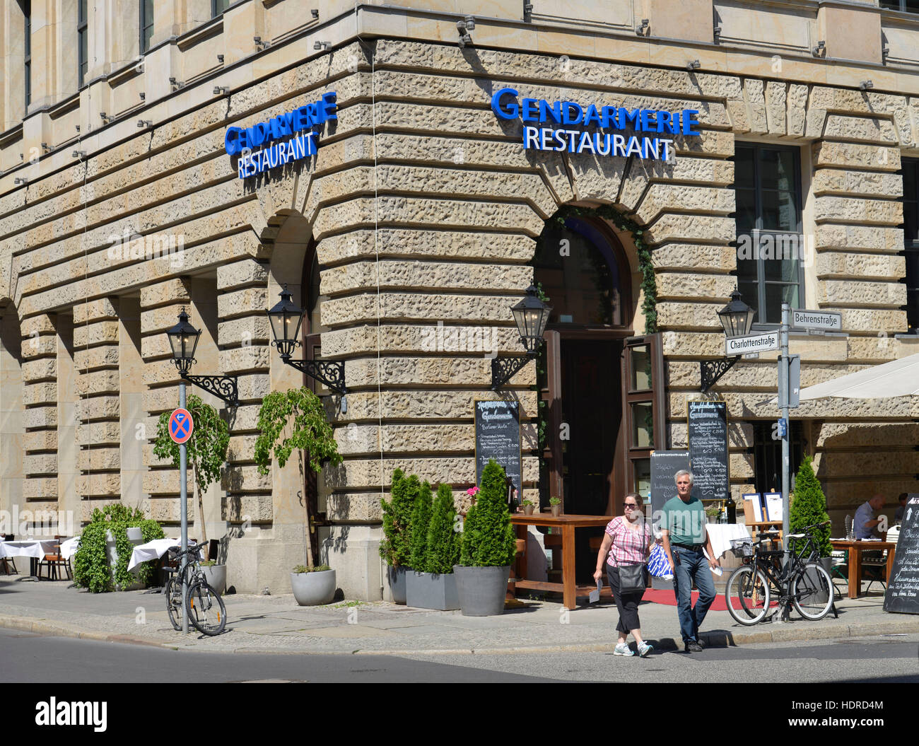 Restaurant Gendarmerie, Behrenstrasse, Mitte, Berlin, Deutschland Stock Photo