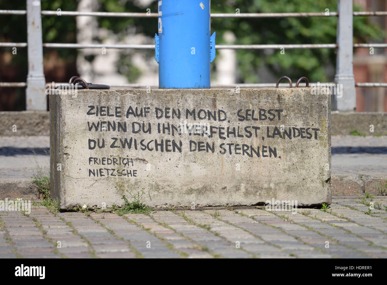 Sinnspruch, Am Kupfergraben, Mitte, Berlin, Deutschland Stock Photo