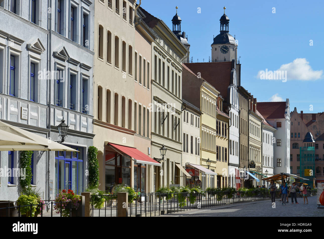 Schlossstrasse, Lutherstadt Wittenberg, Sachsen-Anhalt, Deutschland Stock Photo