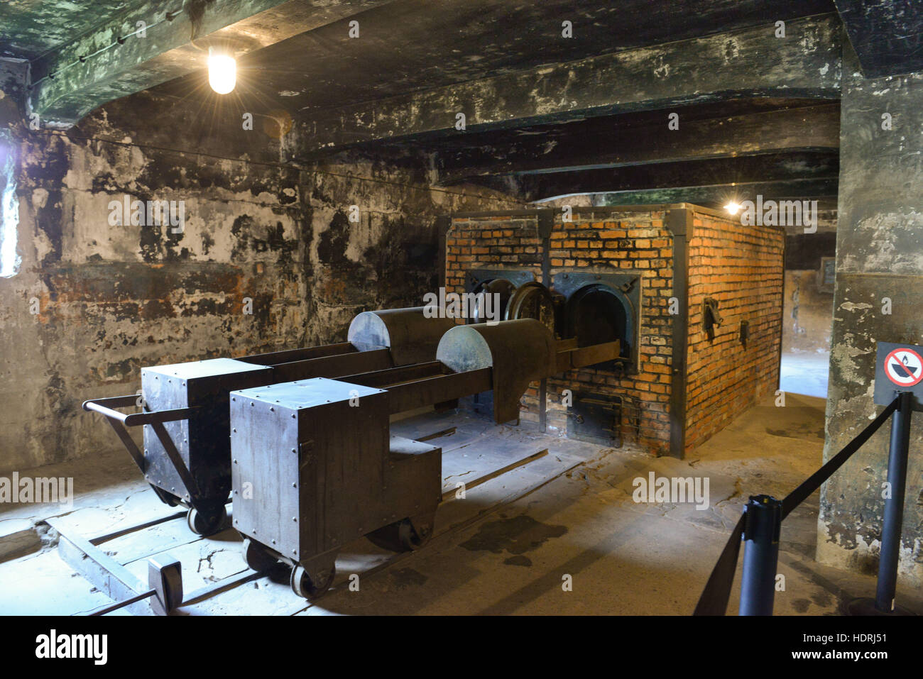 Krematorium, Stammlager I, Konzentrationslager, Auschwitz-Birkenau, Auschwitz, Polen Stock Photo