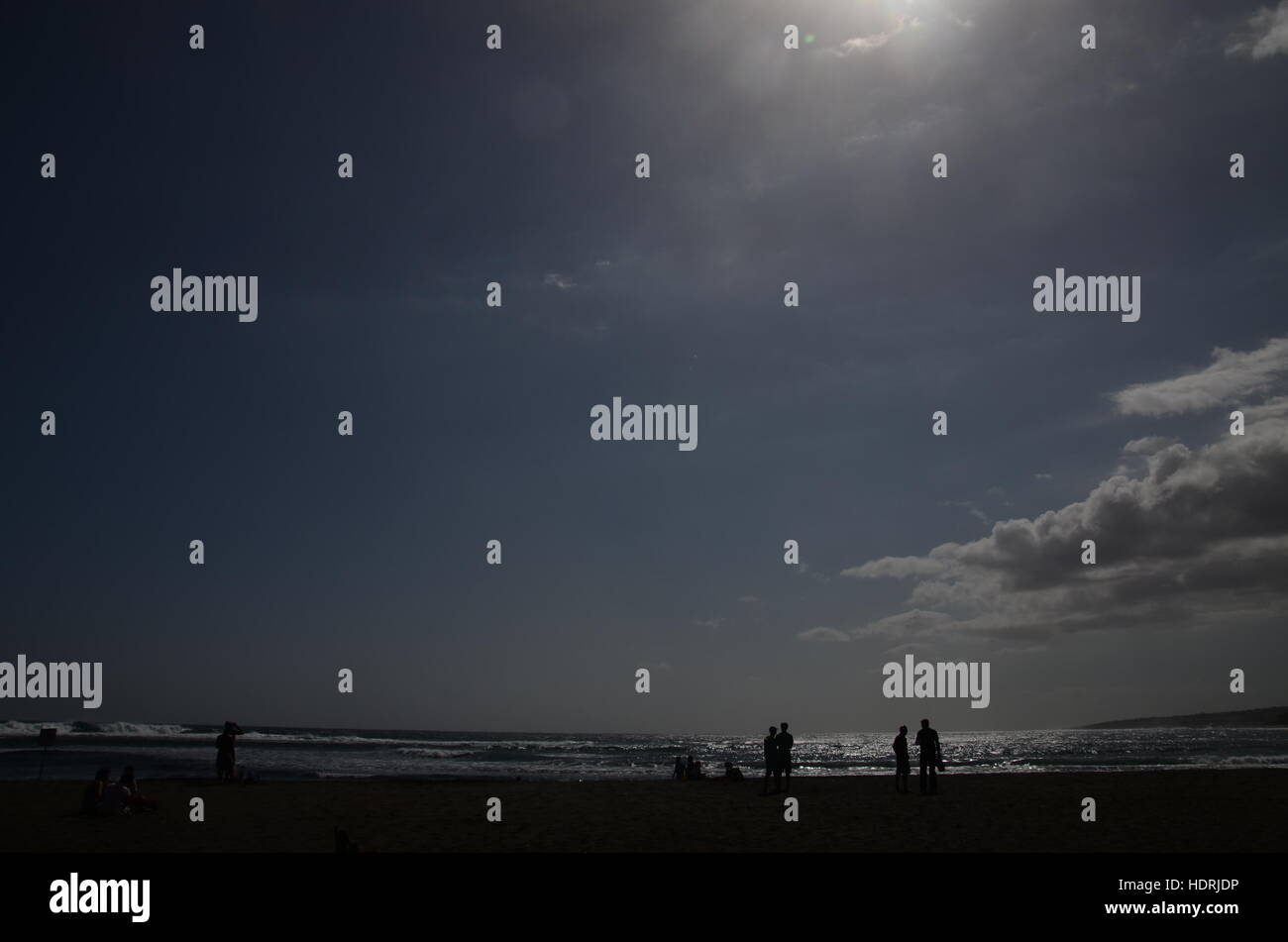 Beach Sea People Stock Photo