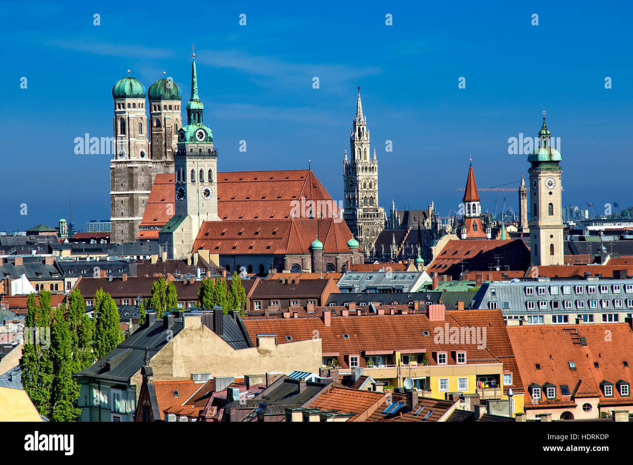 Munich skyline Stock Photo