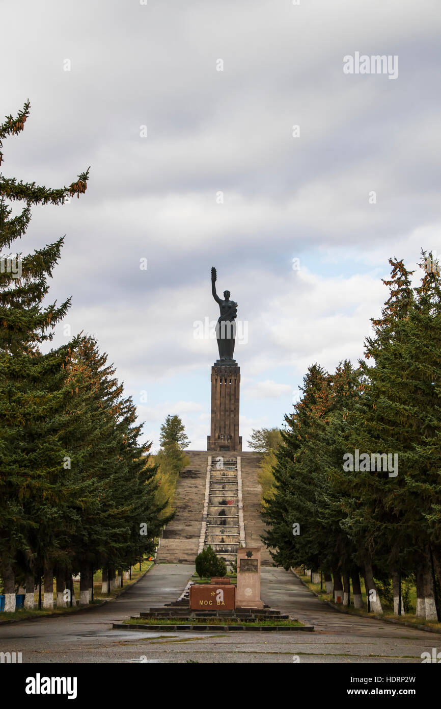 Monumental statue of Mother Armenia; Gyumri, Shirak Province, Armenia ...