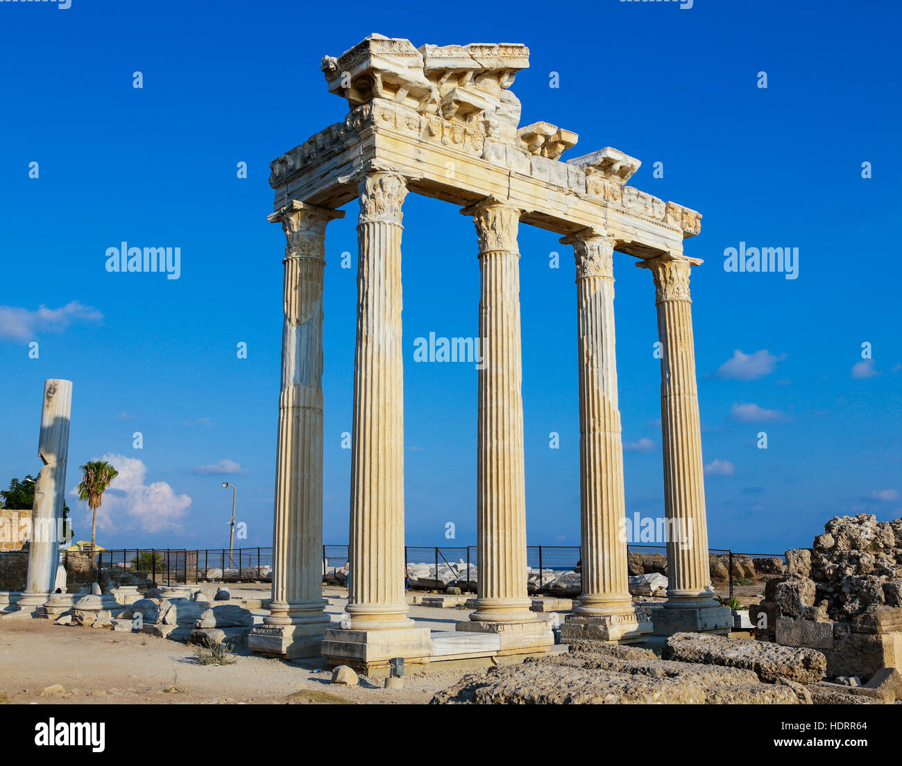 Temple of Apollo. Turkey, Side. Stock Photo
