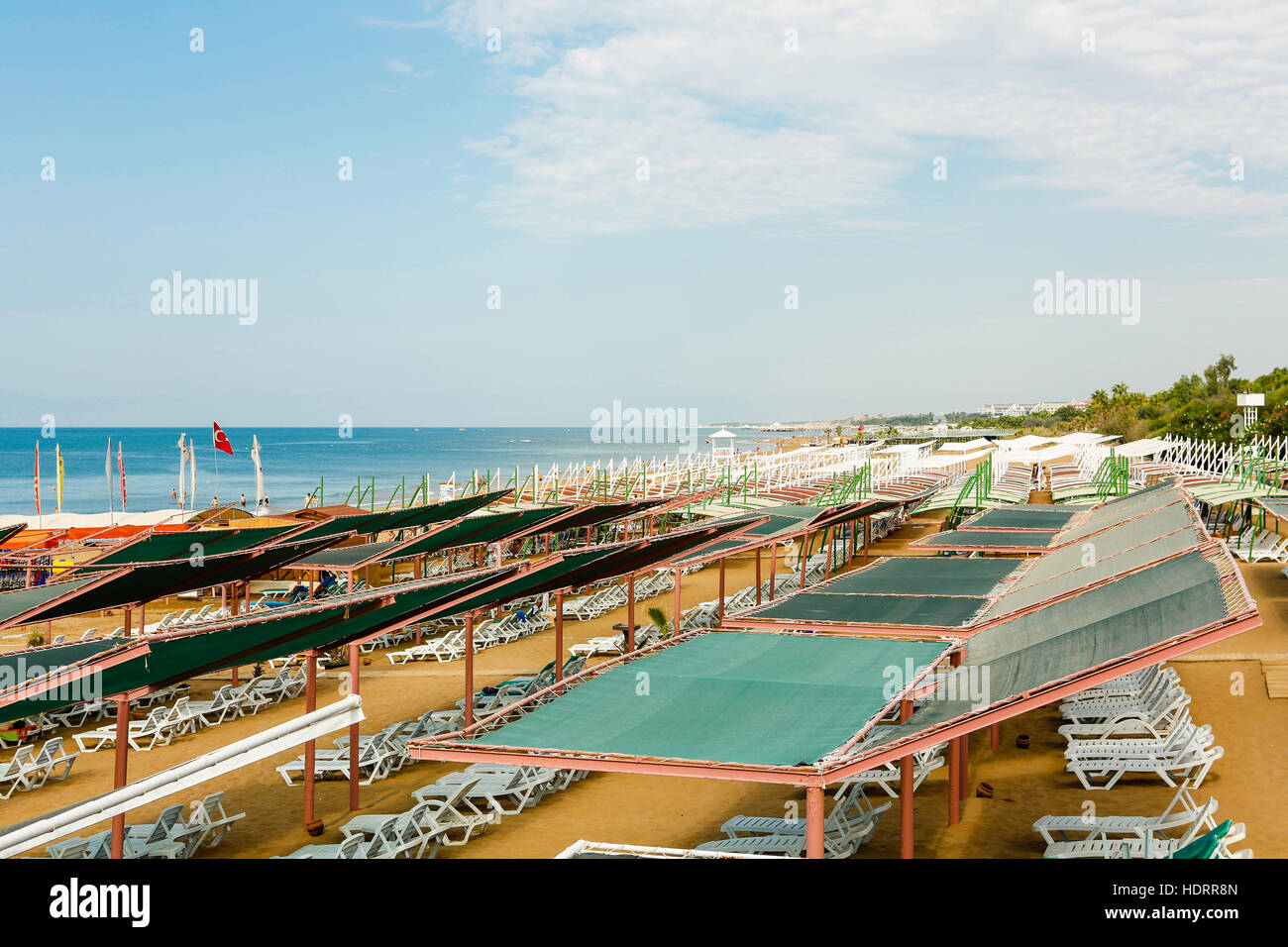 Beach view. Side Turkey Stock Photo - Alamy