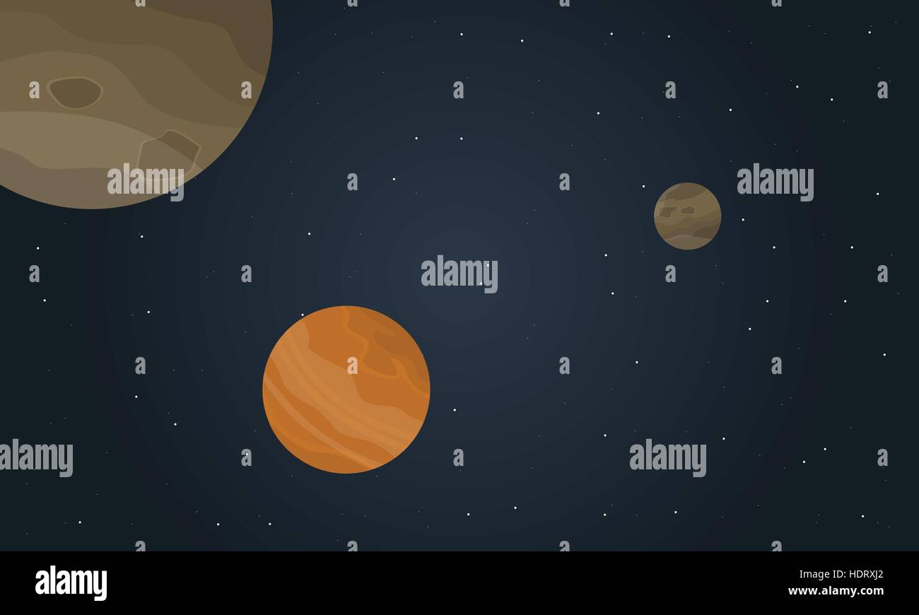 Outer space planet with stars landscape Stock Vector Image & Art - Alamy