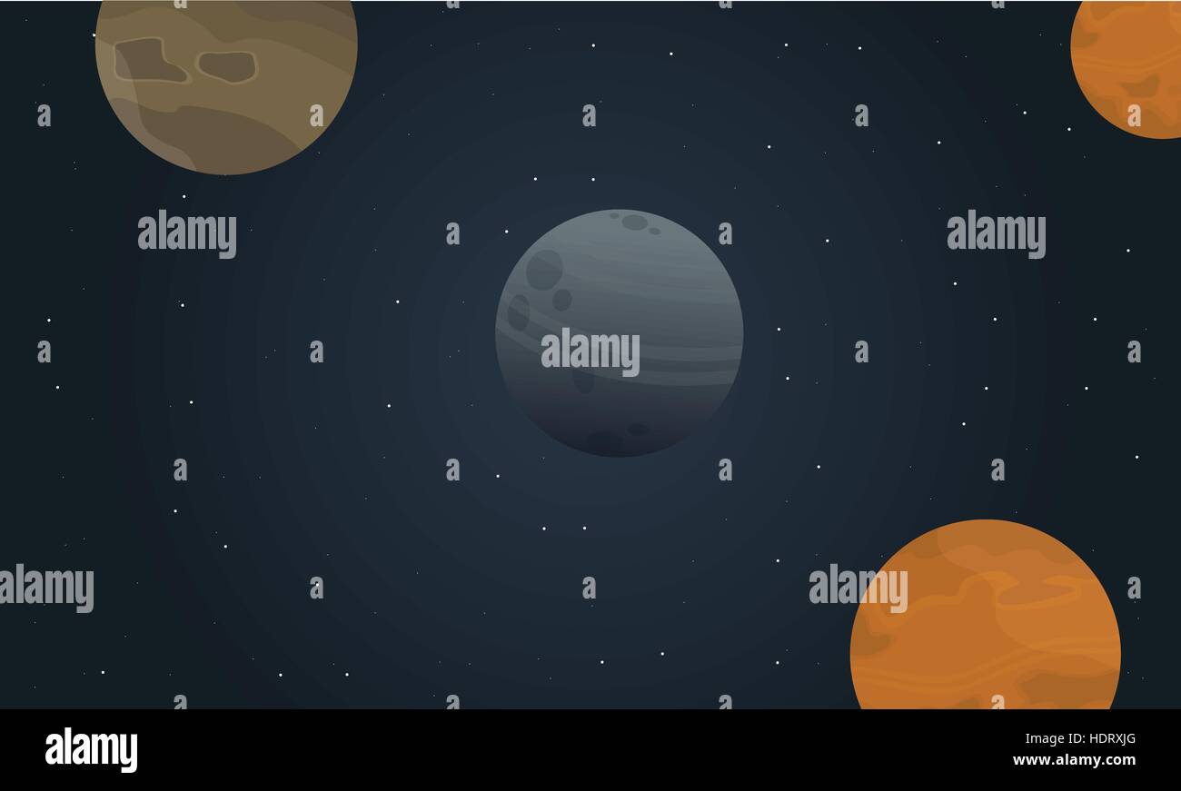 Cartoon outer space landscape vector Stock Vector Image & Art - Alamy