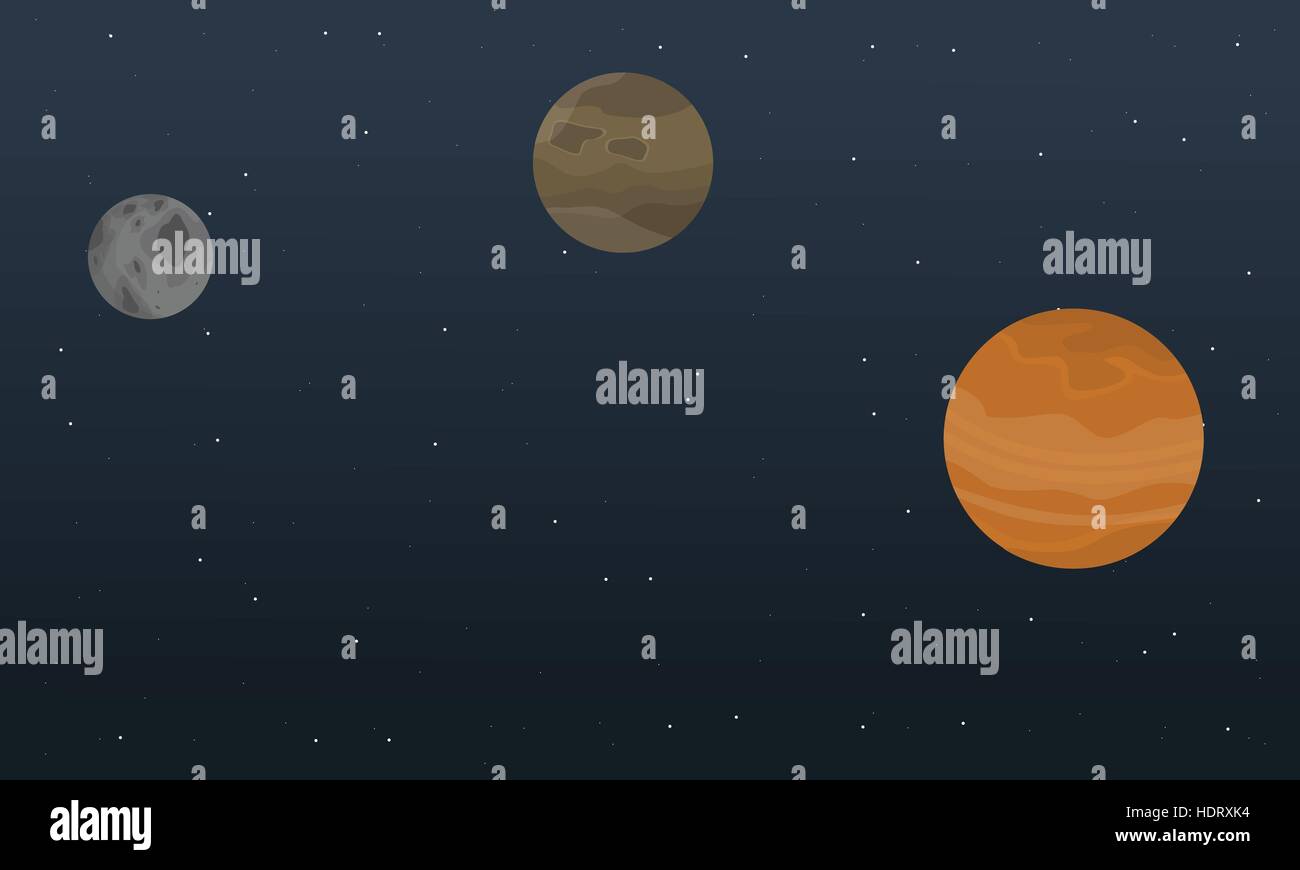 Planet sky outer space landscape Stock Vector Image & Art - Alamy