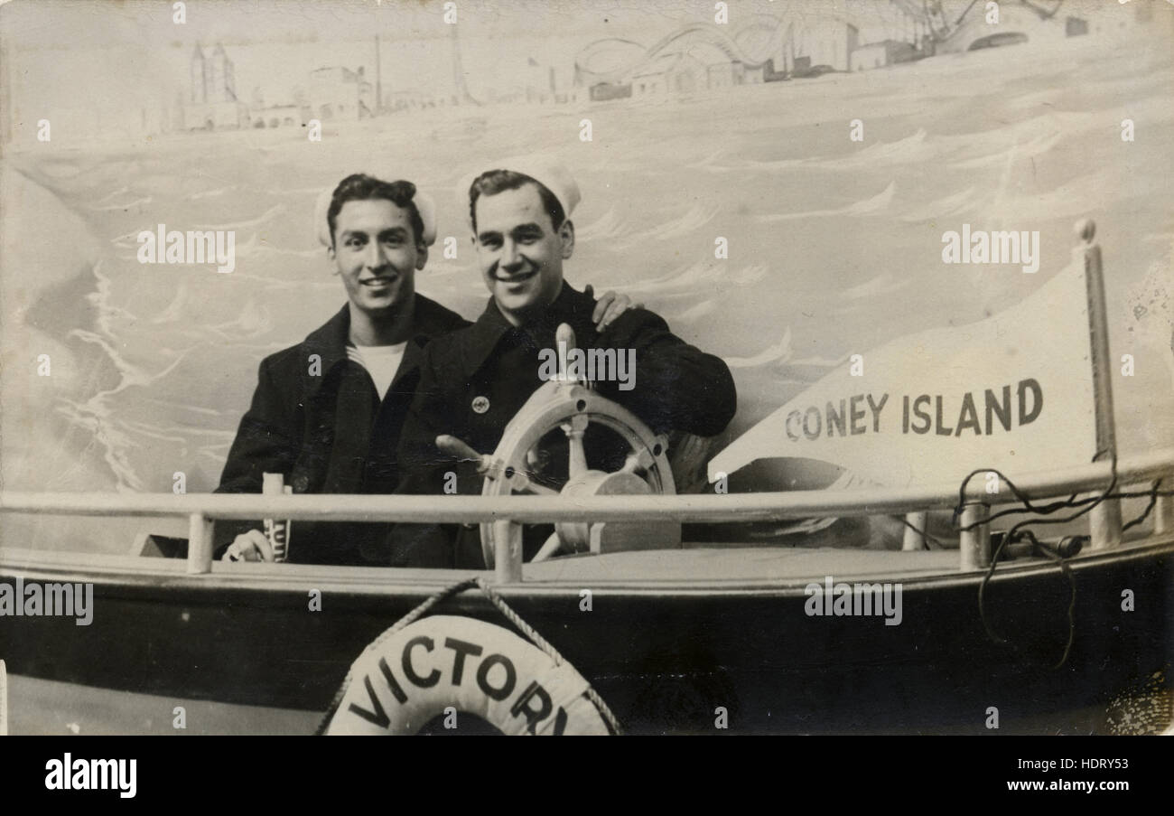 Vintage coney island postcard hi-res stock photography and images - Alamy