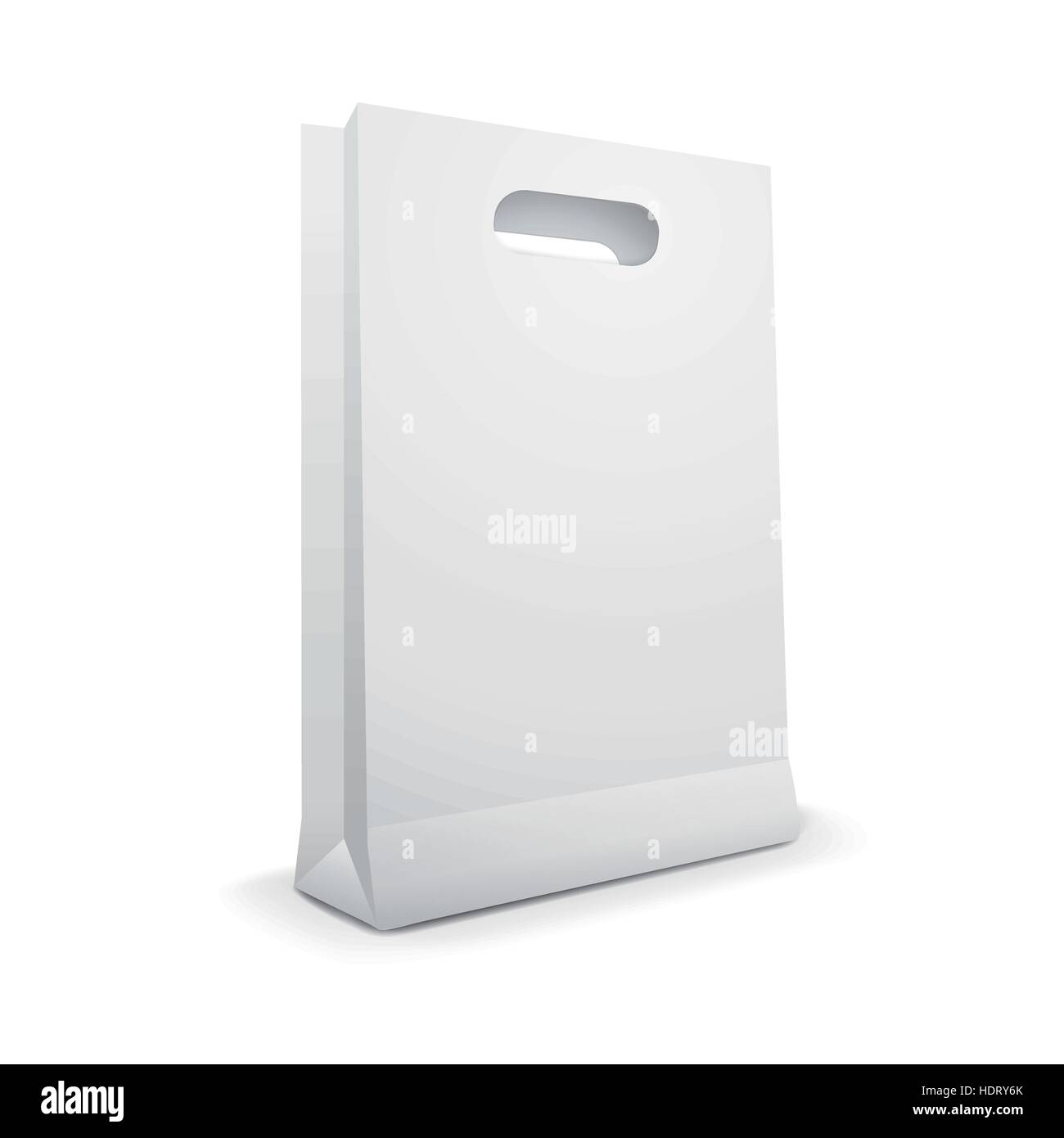 blank shopping bag isolated on white background Stock Vector Image ...