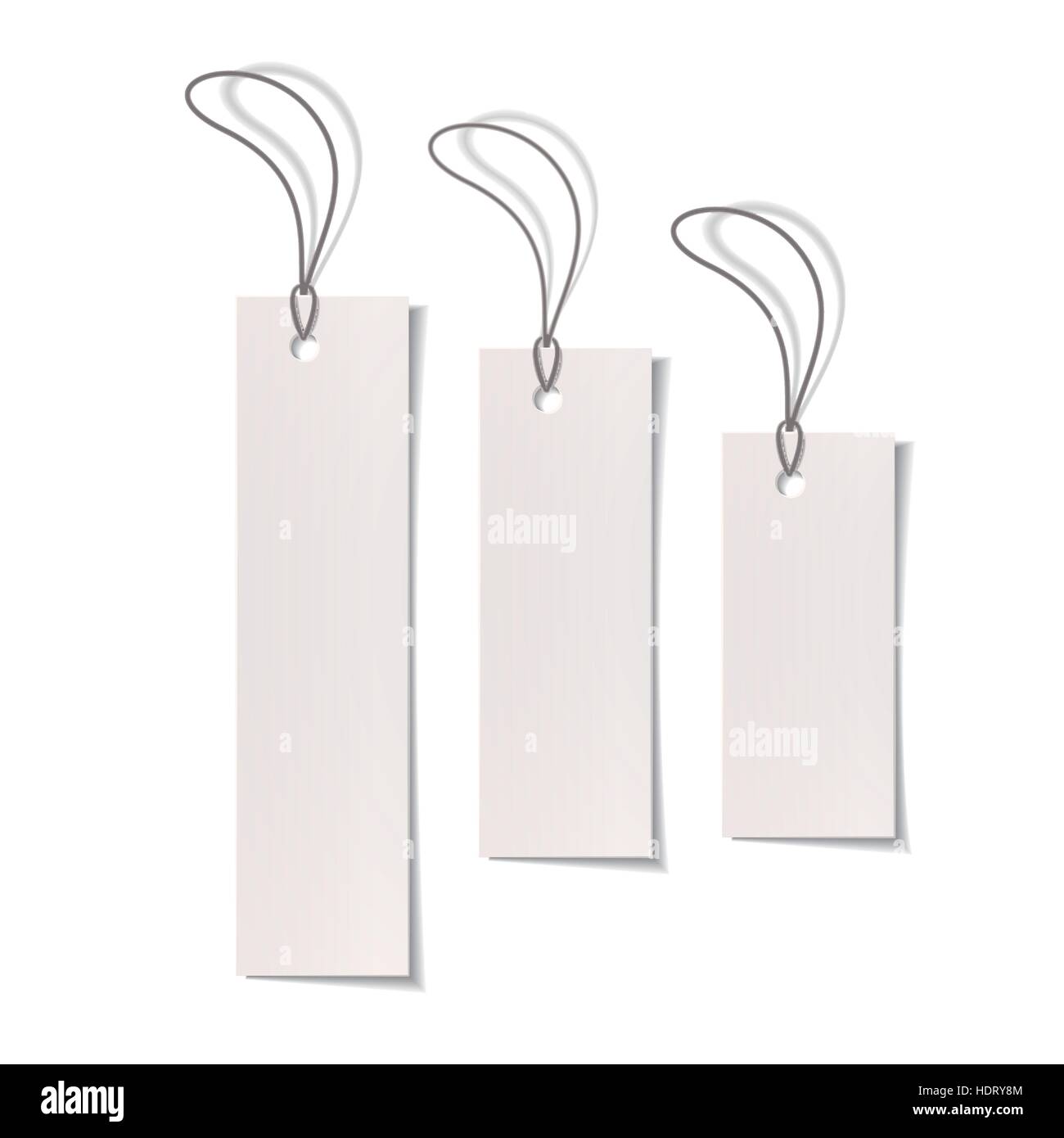 blank price tags isolated on white background Stock Vector Image & Art ...