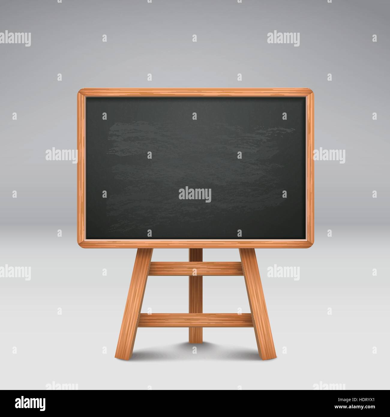 Blank Art Board And Realistic Wooden Easel. Wooden Brown Easel With Mock Up  Empty Blank Square Canvas Isolated On White Background. Vector Illustration  Royalty Free SVG, Cliparts, Vectors, and Stock Illustration. Image