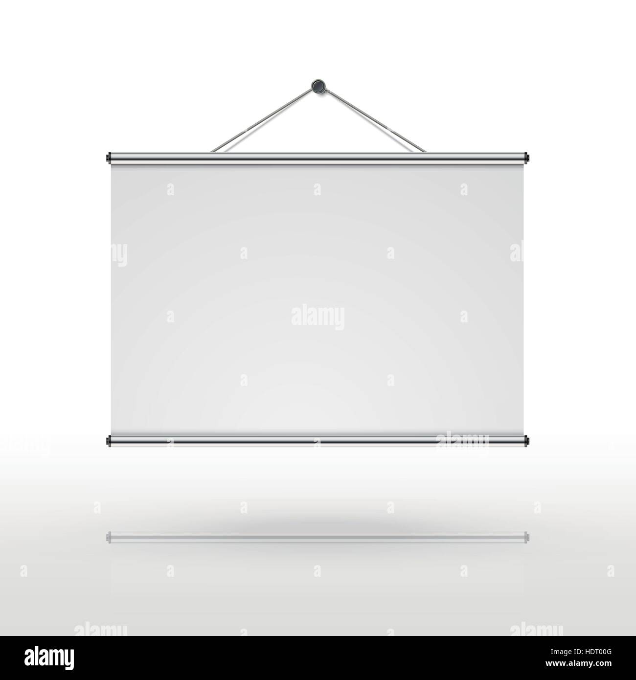 blank projector screen isolated on white background Stock Vector Image