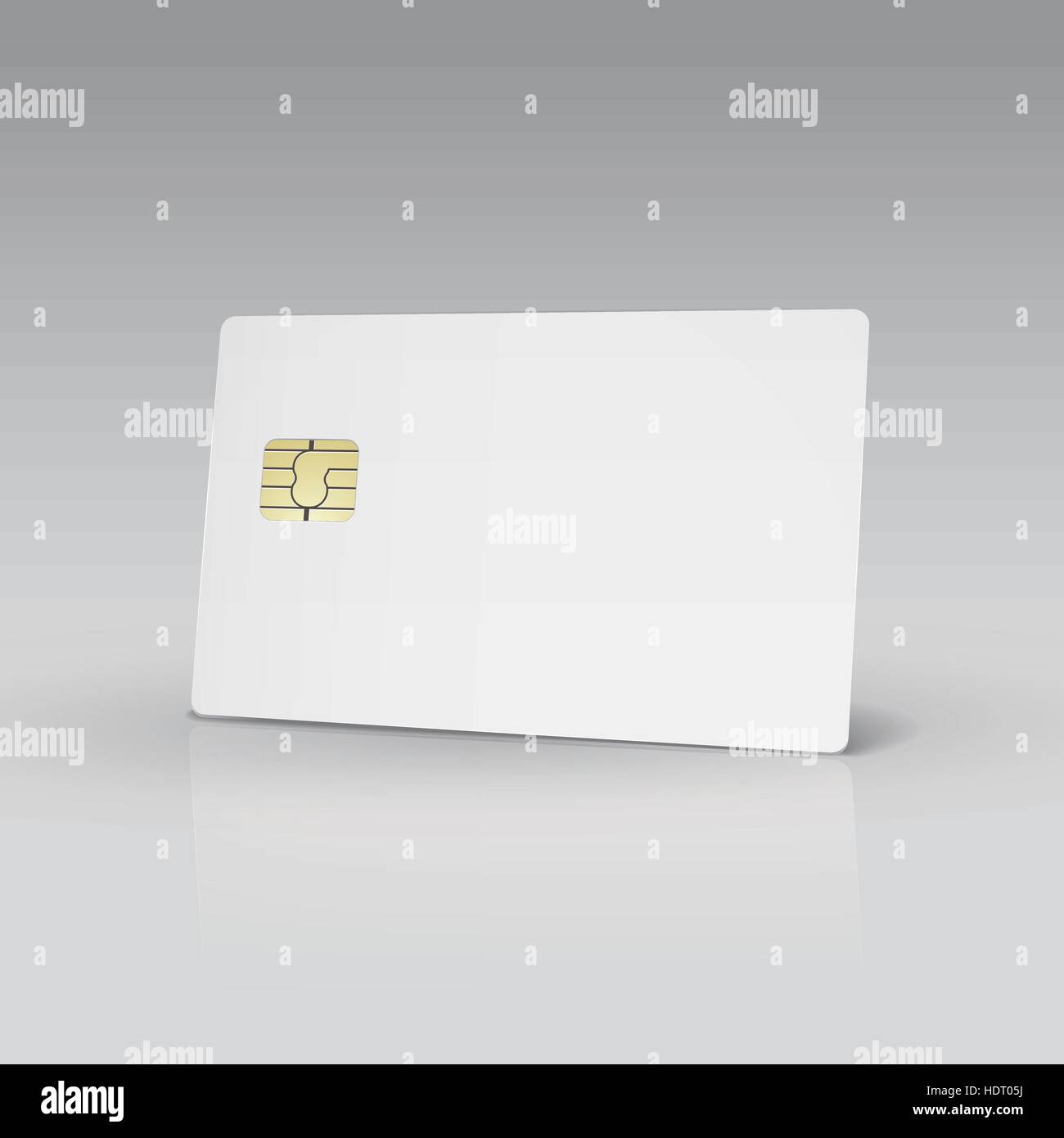 white credit card or phone card isolated on white background Stock ...