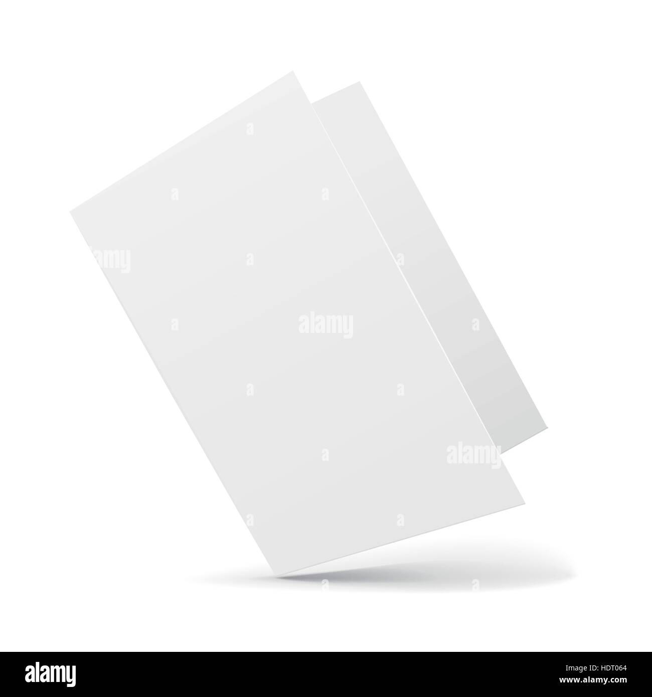 blank card template isolated on white background Stock Vector Image