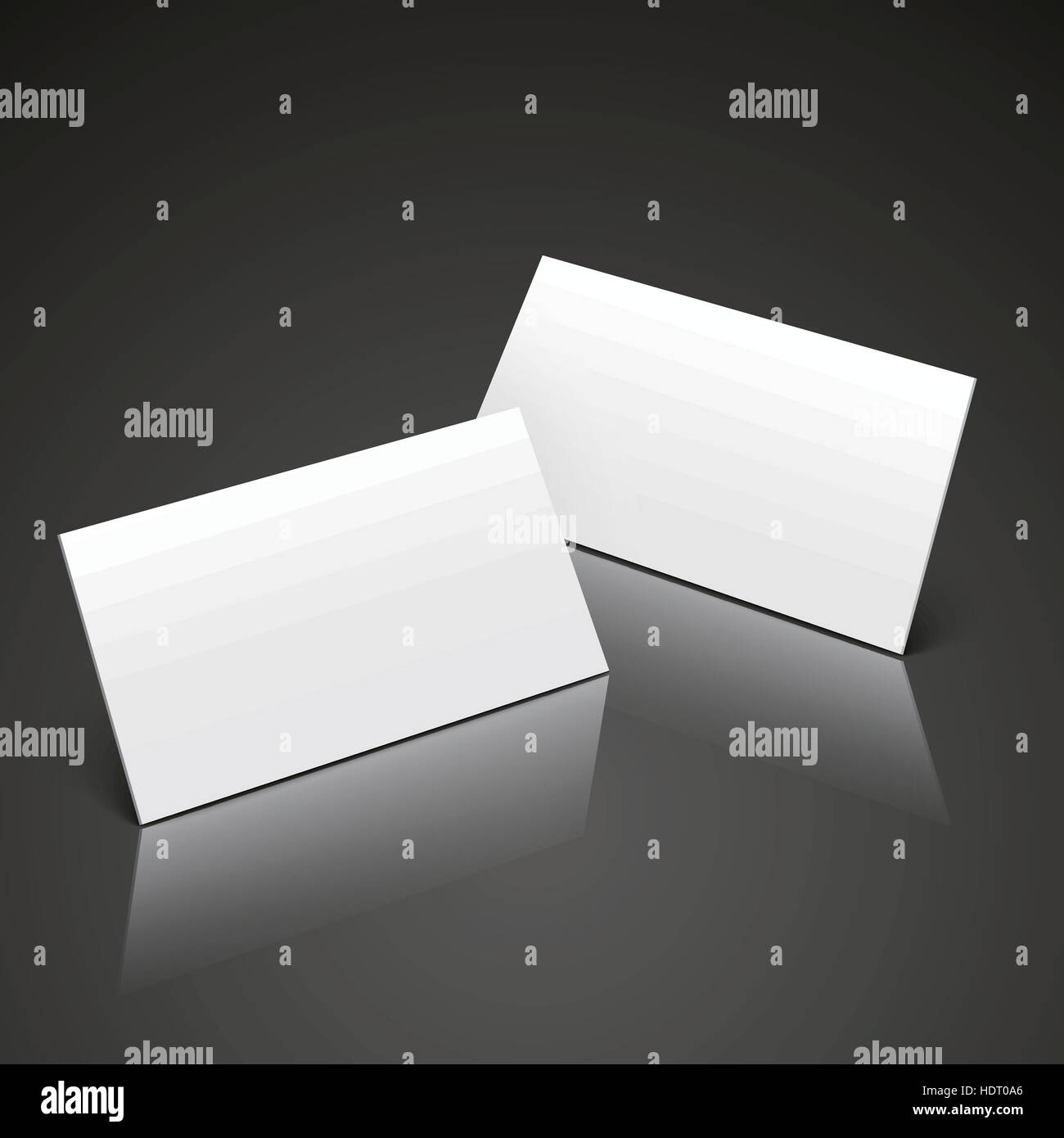 3d name cards template design isolated on black Stock Vector Image ...