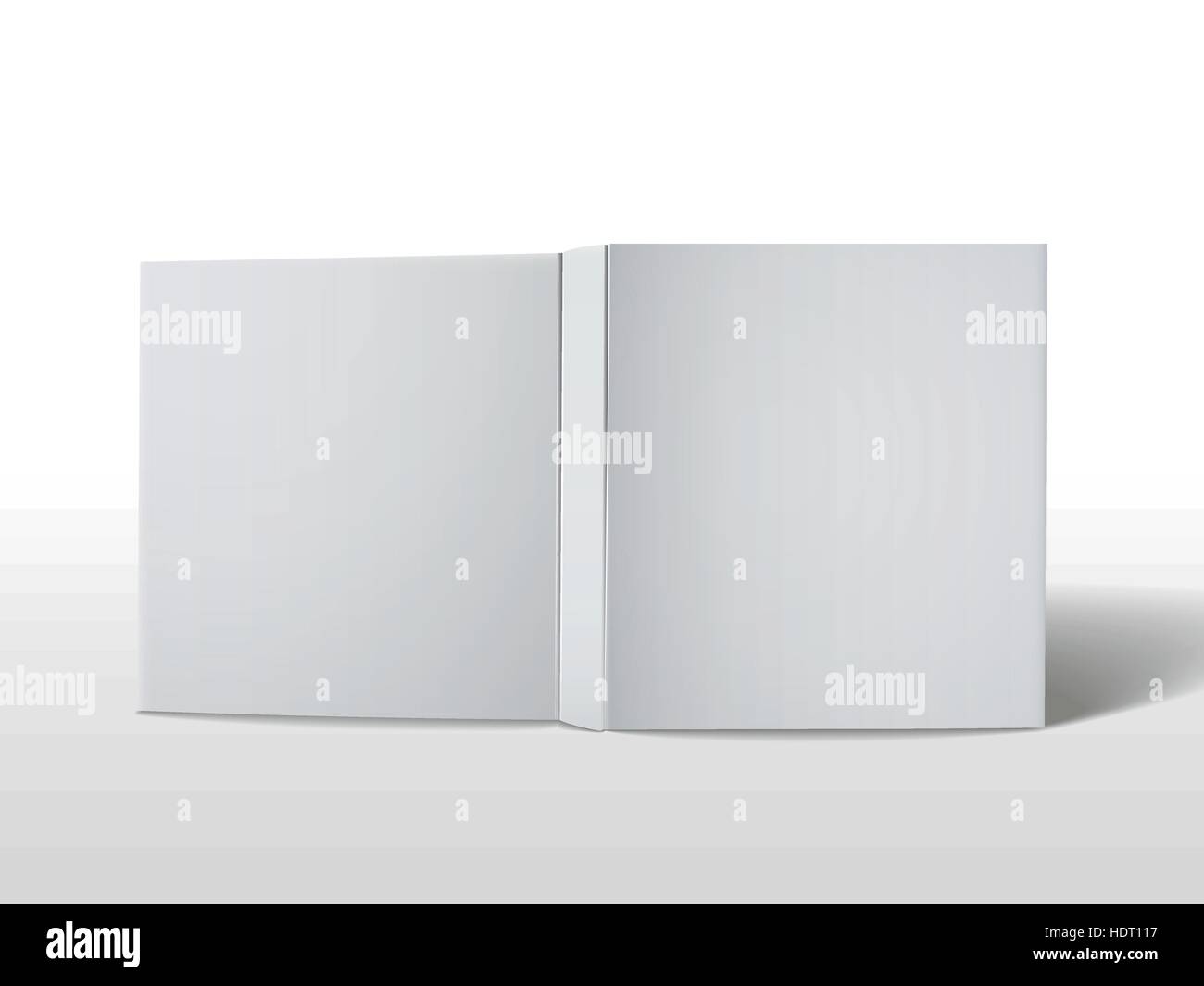 blank open book cover isolated on white background Stock Vector Image