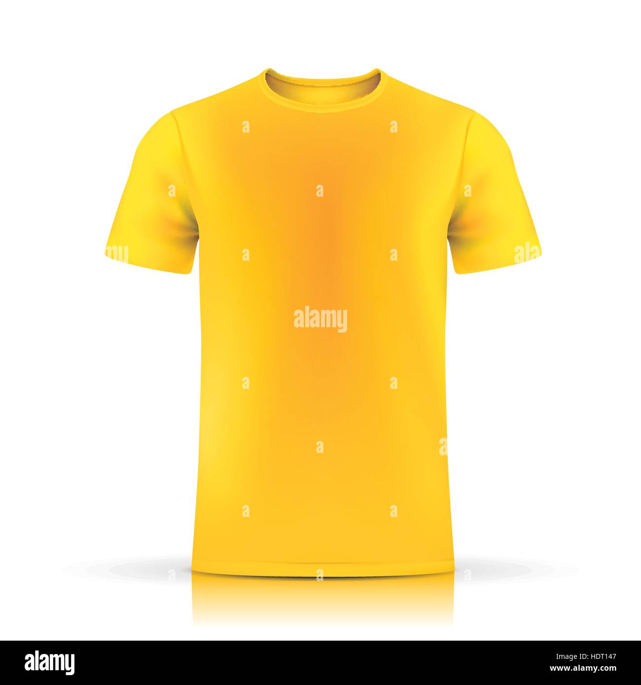 Download Yellow T Shirt Template Isolated On White Background Stock Vector Image Art Alamy PSD Mockup Templates