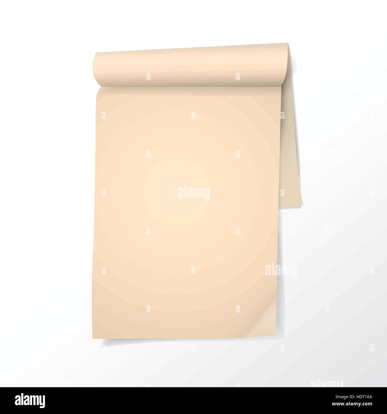 note paper template isolated on white background Stock Vector Image ...