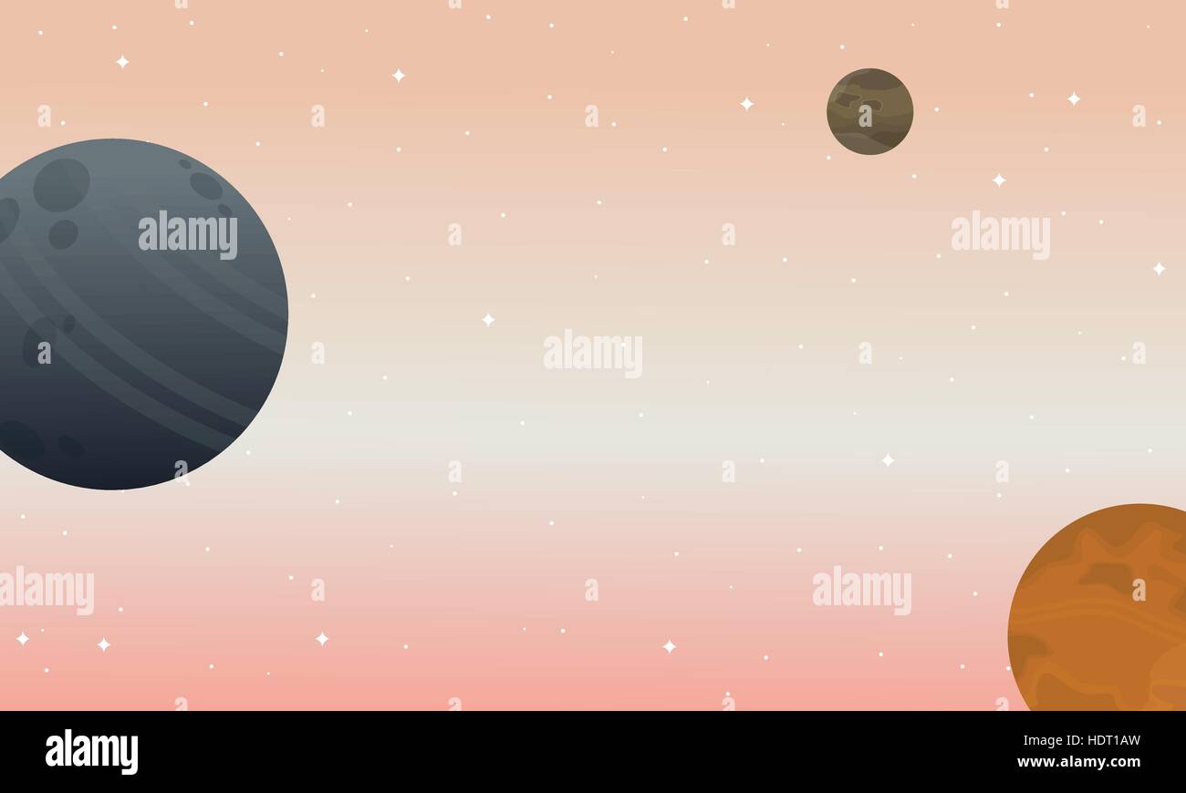 Space landscape backgrunds vector illustration Stock Vector Image & Art ...
