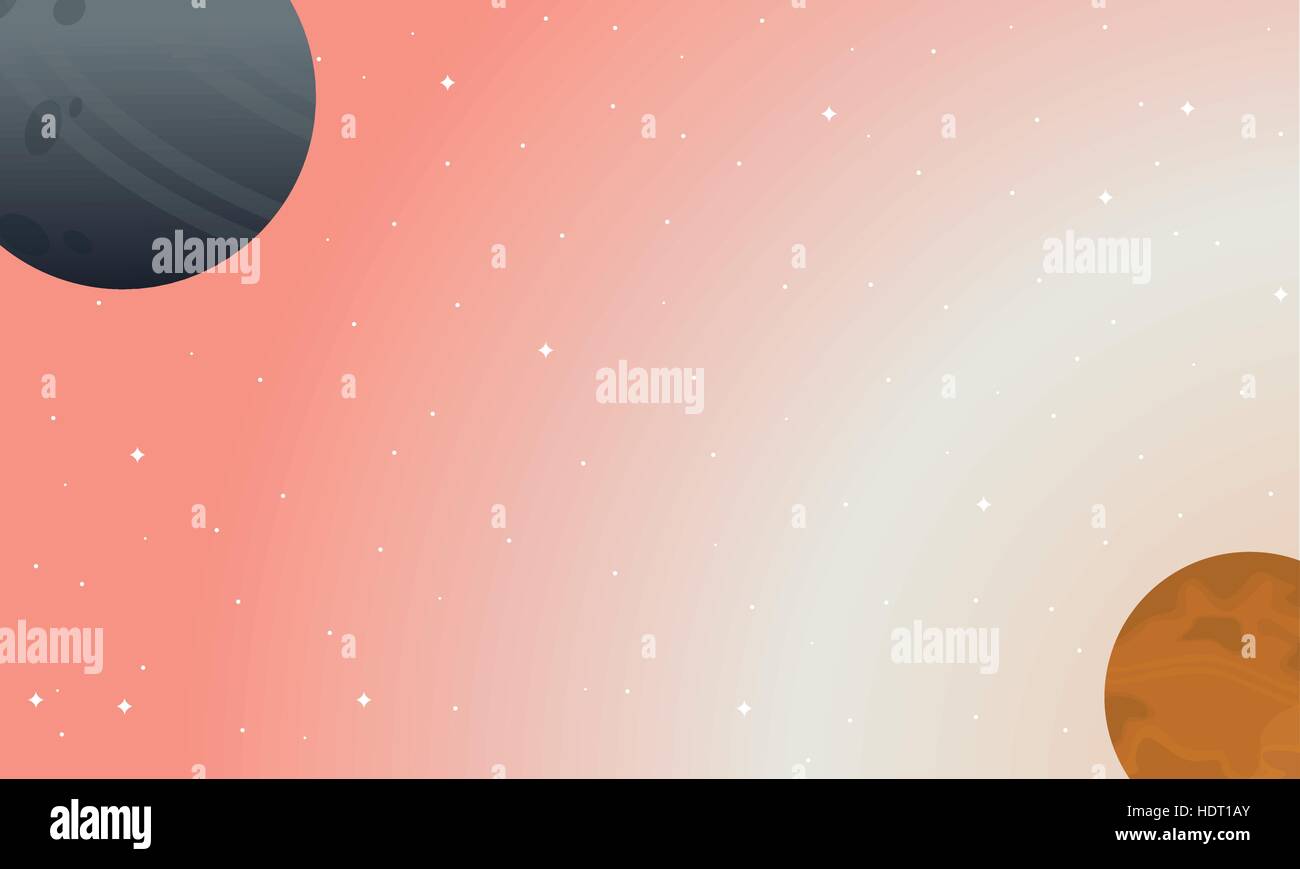 Nature on outer space landscape Stock Vector Image & Art - Alamy
