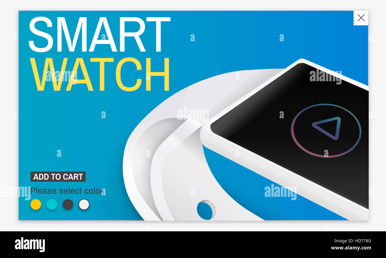 Smart Watch Gedget Invention Technology Concept Stock Photo Alamy