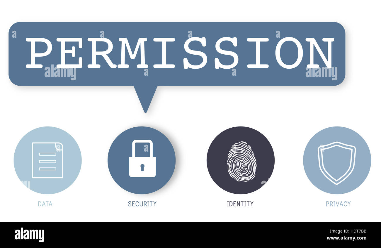 Authorization Permission Network Security System Concept Stock Photo