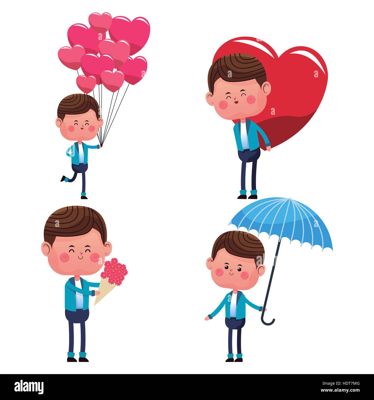 collection boy love happy Stock Vector Image & Art Alamy