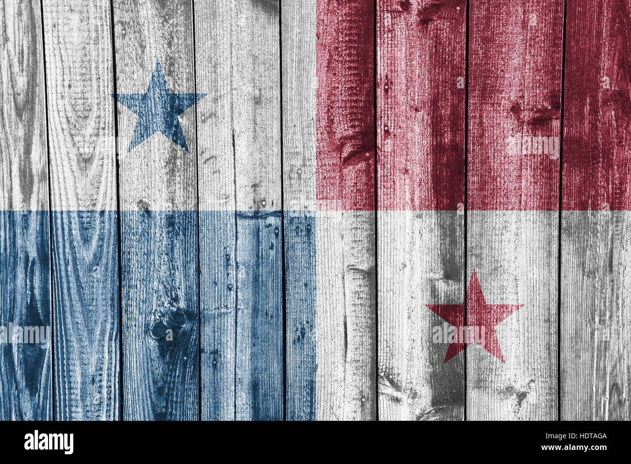 Flag of Panama on weathered wood Stock Photo - Alamy