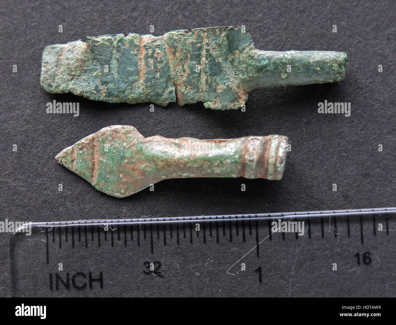 votive offerings. roman spears Stock Photo Alamy