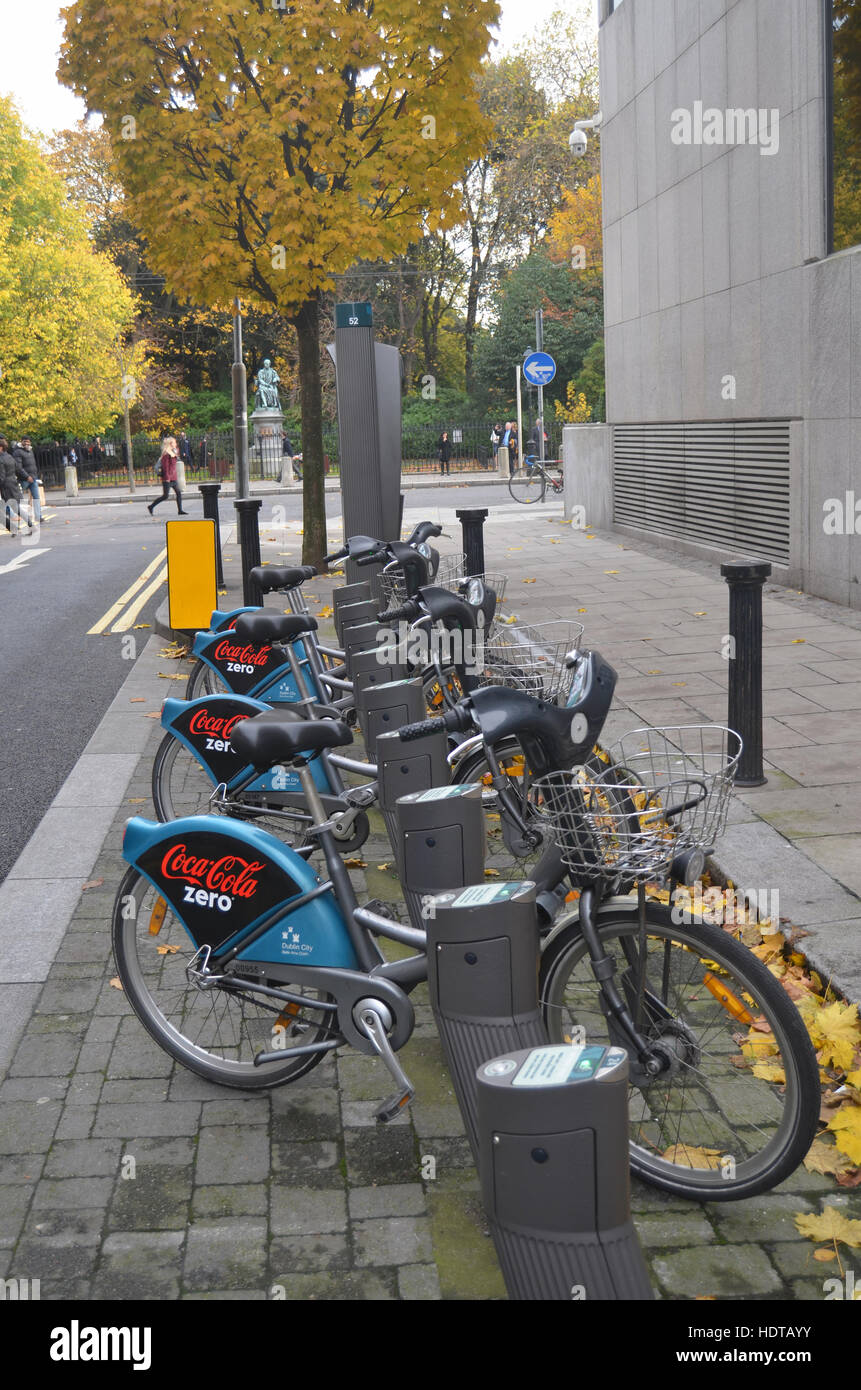 Bike hire scheme Dublin Ireland Stock Photo Alamy