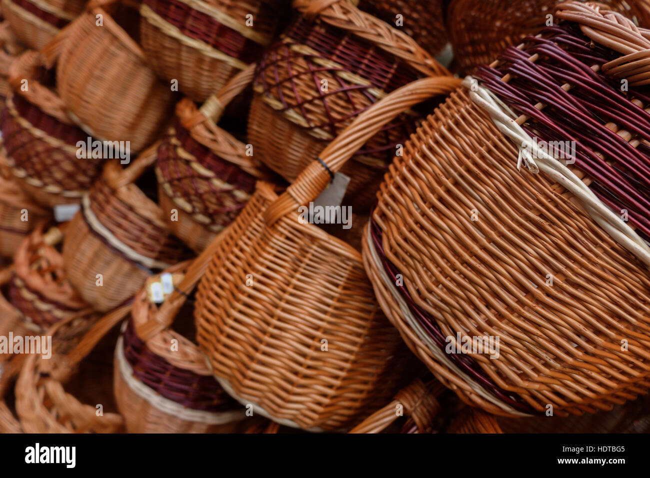 Handmade wicker baskets hires stock photography and images Alamy