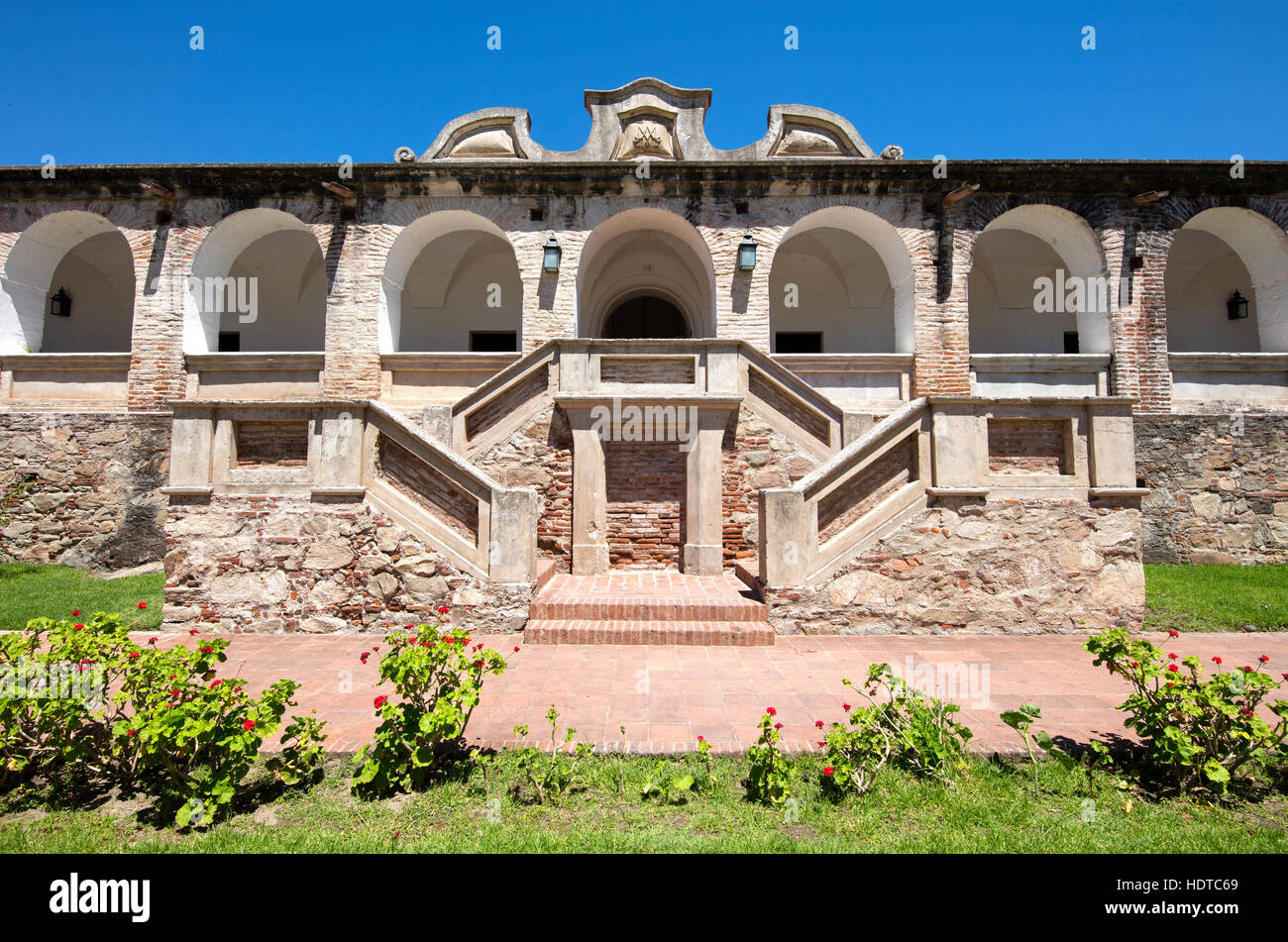 Courtyard of the Estancia of the Jesuits in Alta Gracia, Cordoba, Argentina. Stock Photo