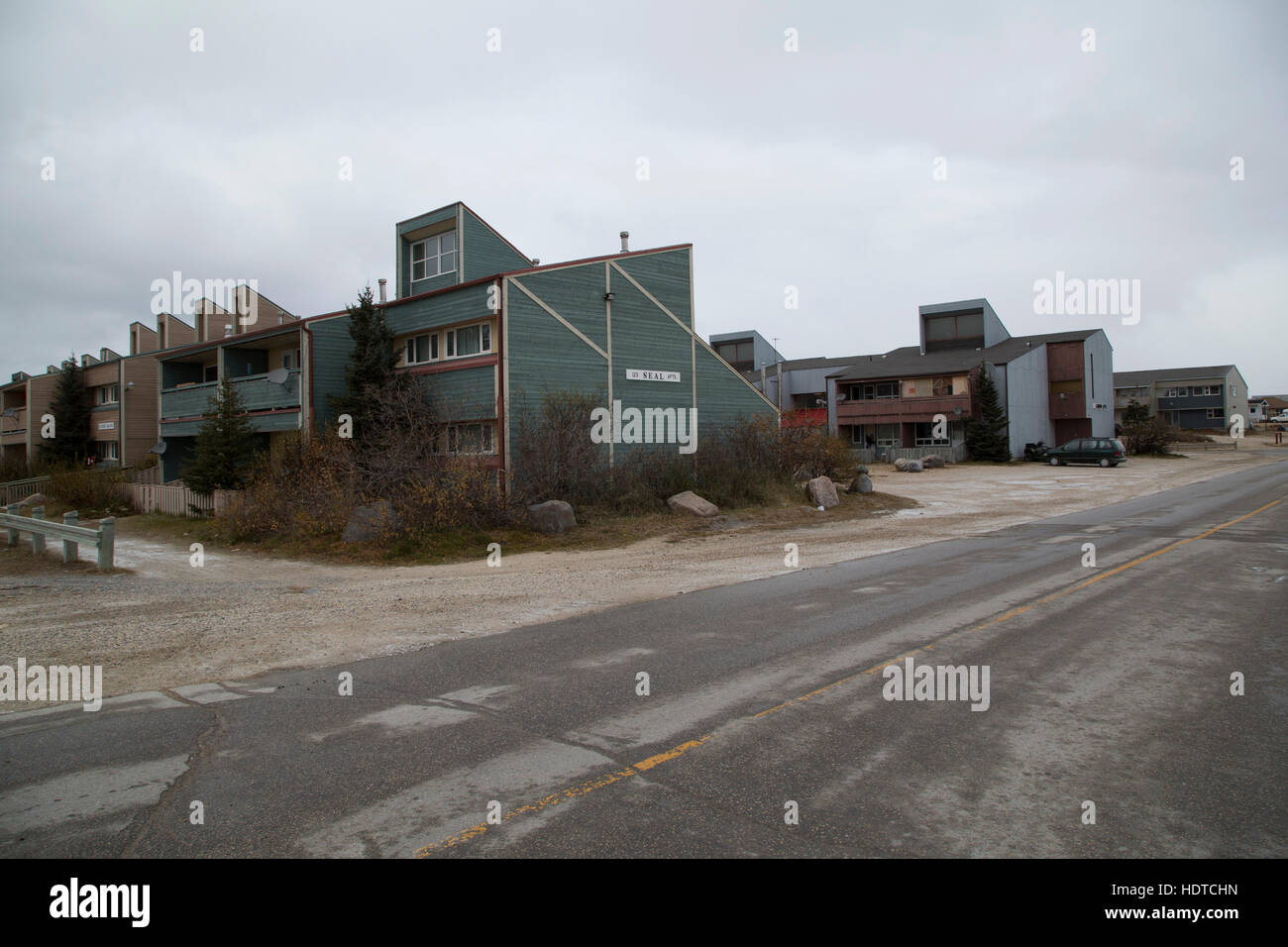 Housing, at Seal Apartments, in Churchill, Canada Stock Photo Alamy