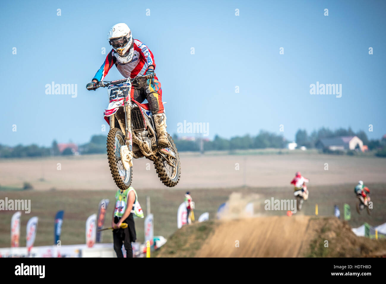 Motorocross Rider motocross rider in the race Stock Photo - Alamy
