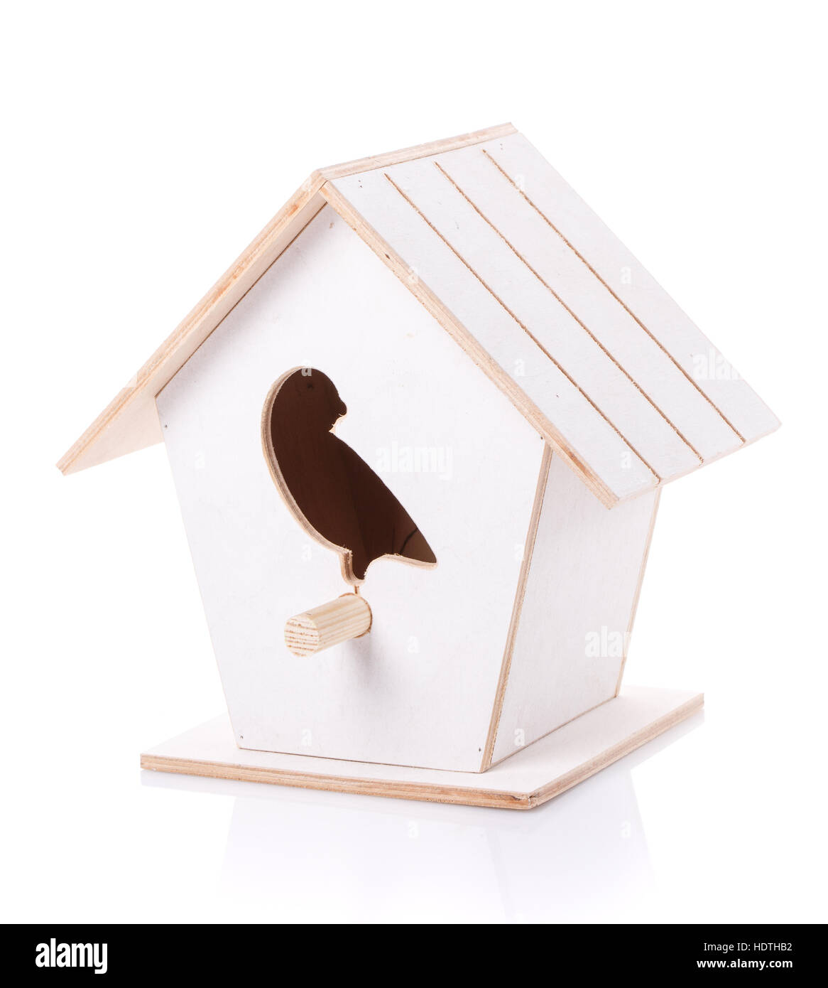 Bird House Isolated on White Stock Photo
