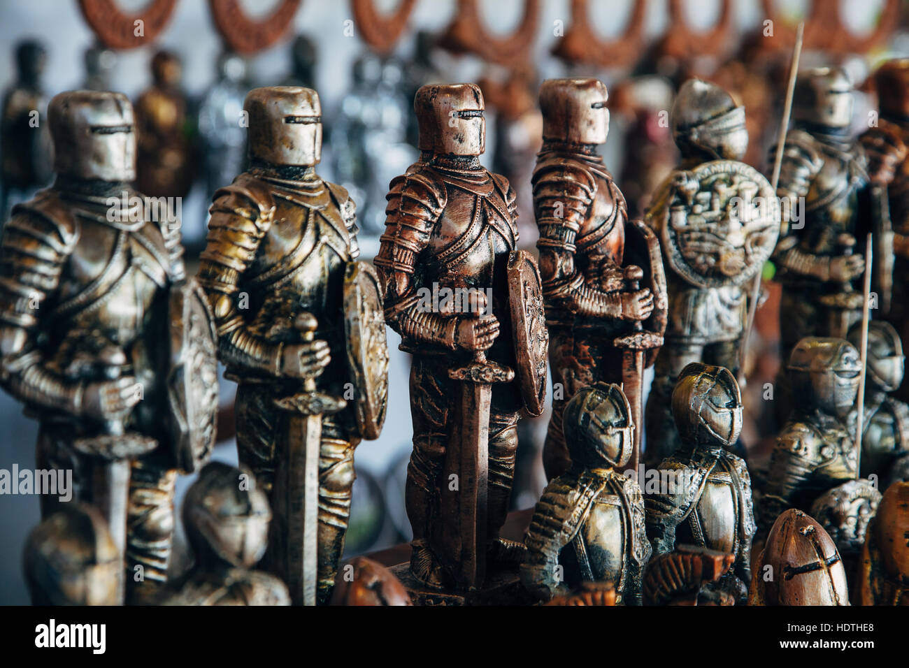army of tin soldiers Stock Photo