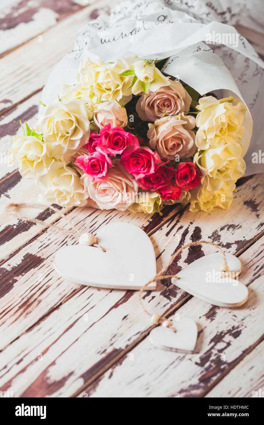 Bouquet of roses Stock Photo - Alamy