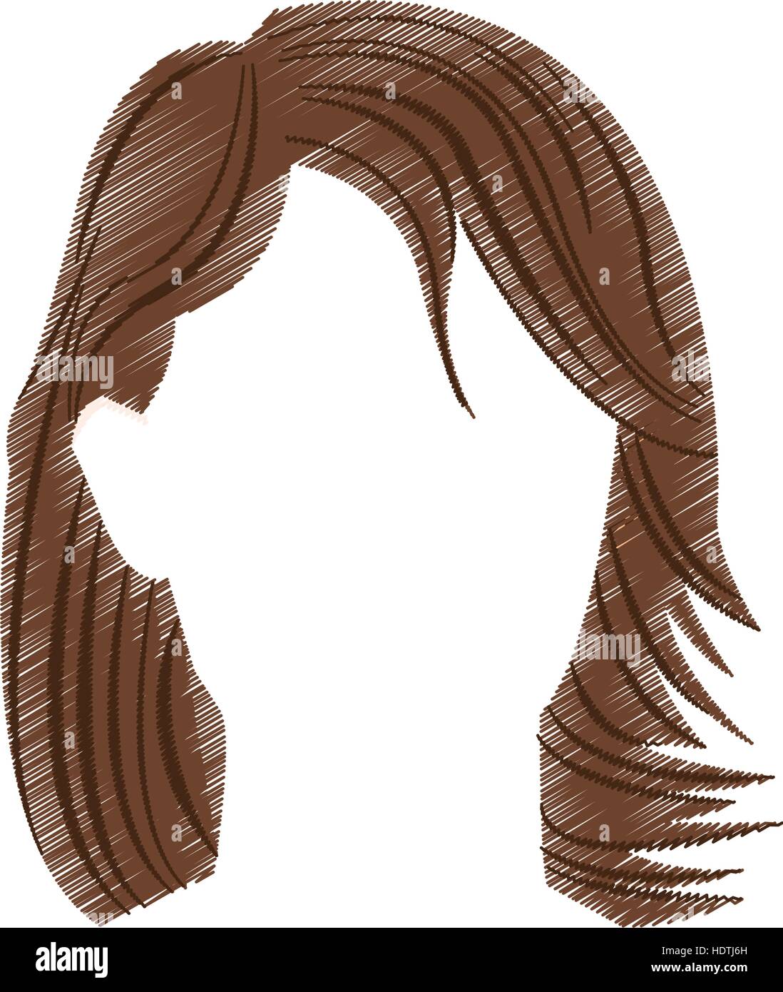 Isolated woman hair design Stock Vector Image & Art Alamy